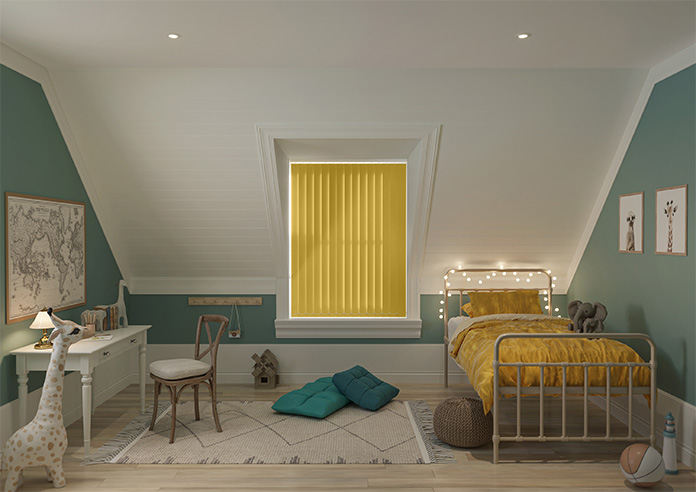 Palermo (Blackout), Mustard - Vertical Blind - Image 9
